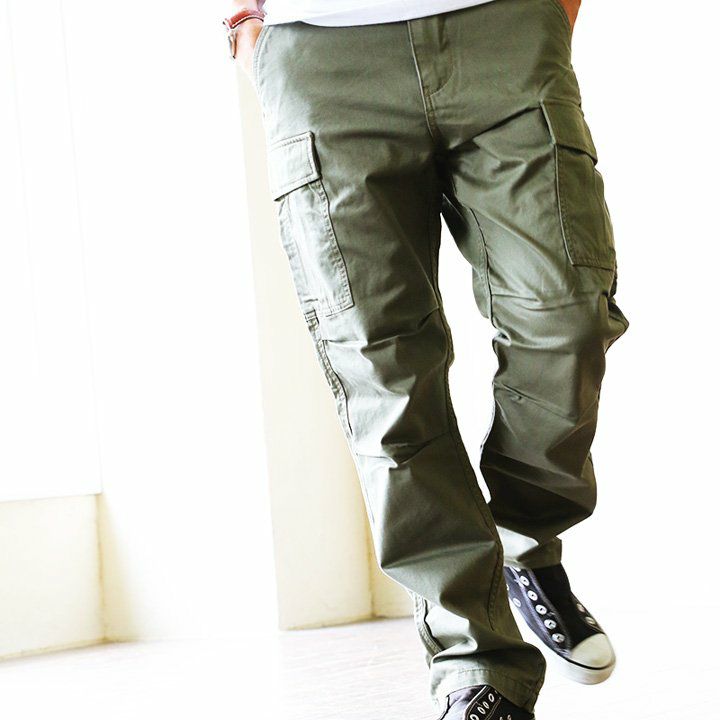 カーゴパンツ ミリタリーパンツ チノクロス ファティーグカーゴ S M L