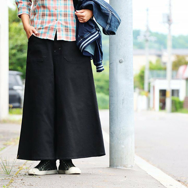 パンツ ガウチョ ガウチョパンツ 「前はパンツ 後ろはスカート