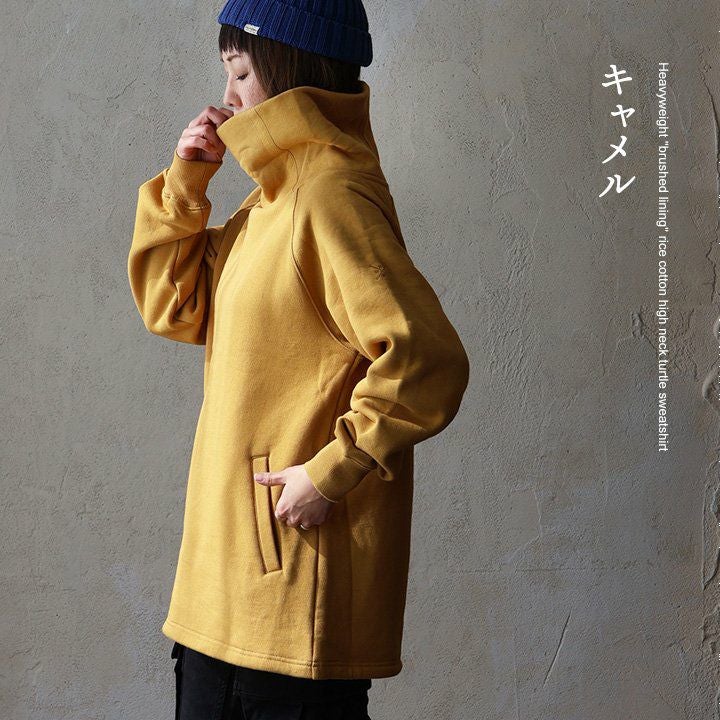 タートルネック スウェット 裏起毛 メンズ レディース 暖かい しっかり