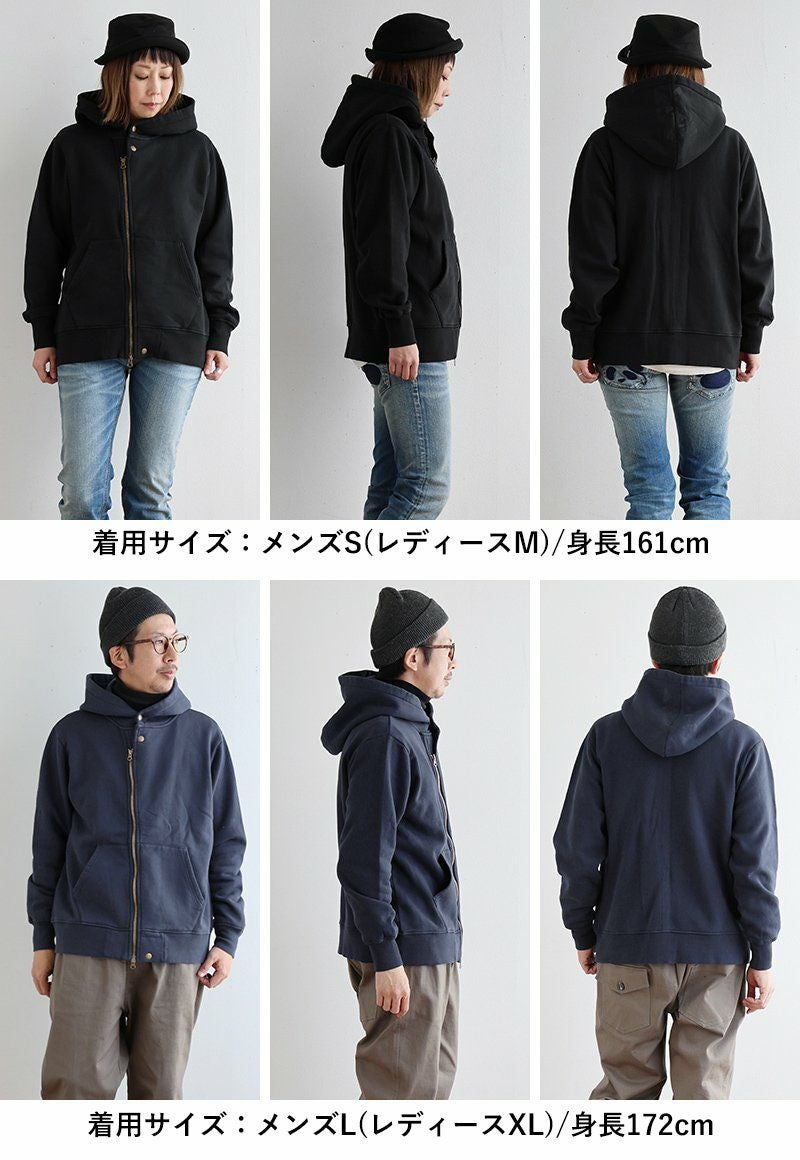 ライダース パーカー メンズ レディース スウェット 暖かい 裏起毛 