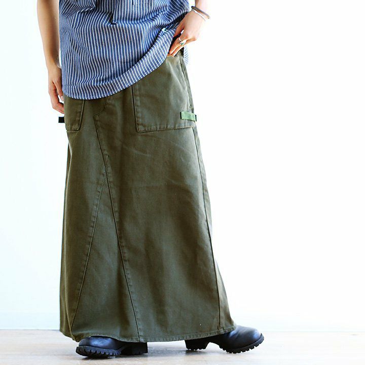 新品タグ⭐️A.P.C. ミリタリー カーキ ロングスカート 38 ウエストゴム 新品タグ⭐️A.P.C. ミリタリー カーキ ロングスカート 38 ウエスト