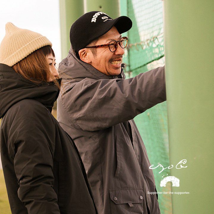 ベンチコート メンズ レディース 裏ボア Wジップ 袖リブ 軽量 撥水