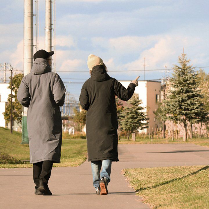 ベンチコート メンズ レディース 裏ボア Wジップ 袖リブ 軽量 撥水