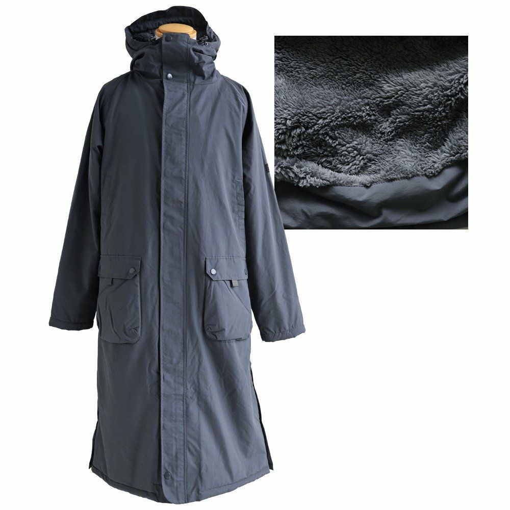 [foveitaa] カーディガン メンズ 秋服 冬服 ベンチコート ロングパー ベンチコート メンズ レディース 裏ボア Wジップ 袖リブ 軽量 撥水