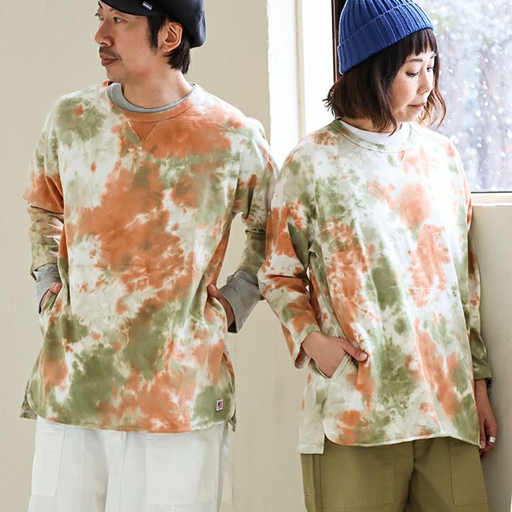 BURTON タイダイ柄 レディースウェアM メール便50】 七分袖 tシャツ メンズ レディース カットソー タイダイ