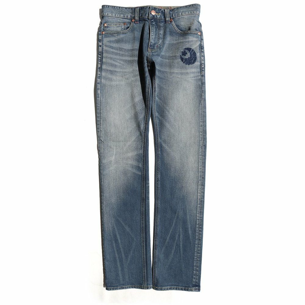 デニム パンツ スリム ストレート ジーンズ ストレッチ メンズ