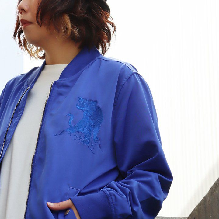 ブルゾン スカジャン MA-1 ジャケット メンズ レディース 龍 虎 刺繍