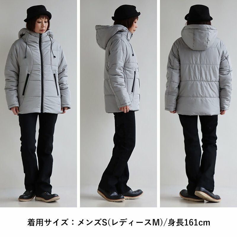 【美品 極暖 中綿入り】高撥水 マイクロリップ【M】SIMS スノージャケット ジャケット 中綿 中綿ジャケット レディース ハイネックフード ジップ