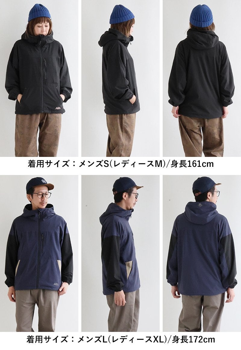 マウンテンパーカー 暖かい 裏フリース ストレッチ ナイロン 着痩せ 