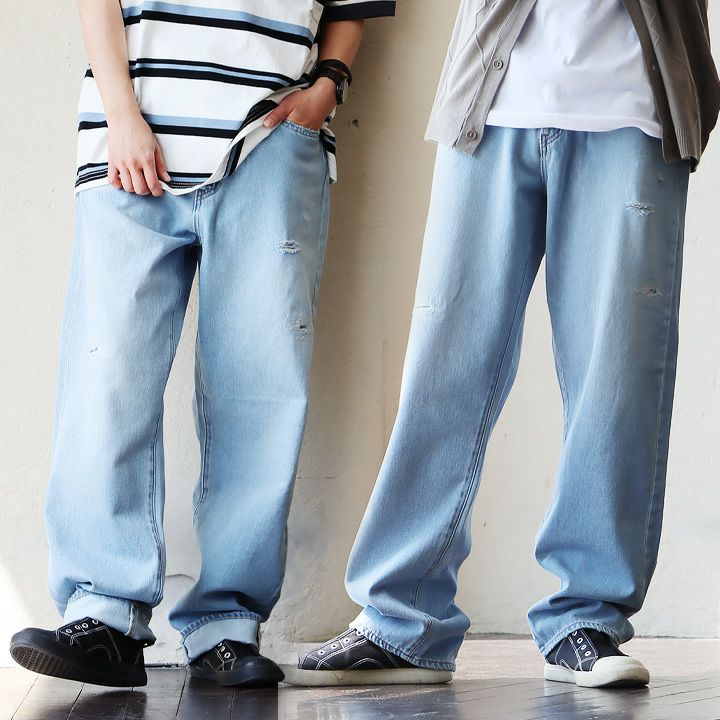 Johnbull ジョンブル デニムパンツ ジーンズ ストレート ワイド メンズ