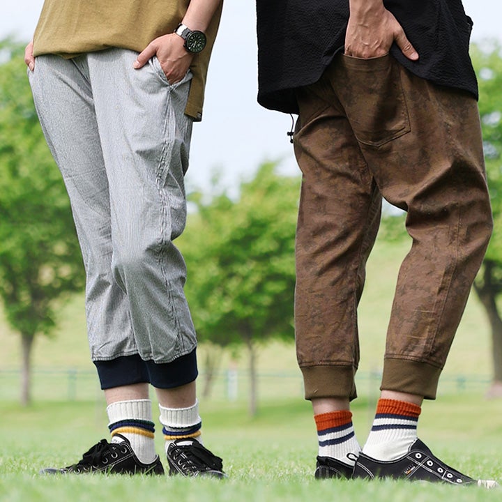 綿麻ストレッチ クロップドパンツ｜涼しく軽い・しっかり丈夫