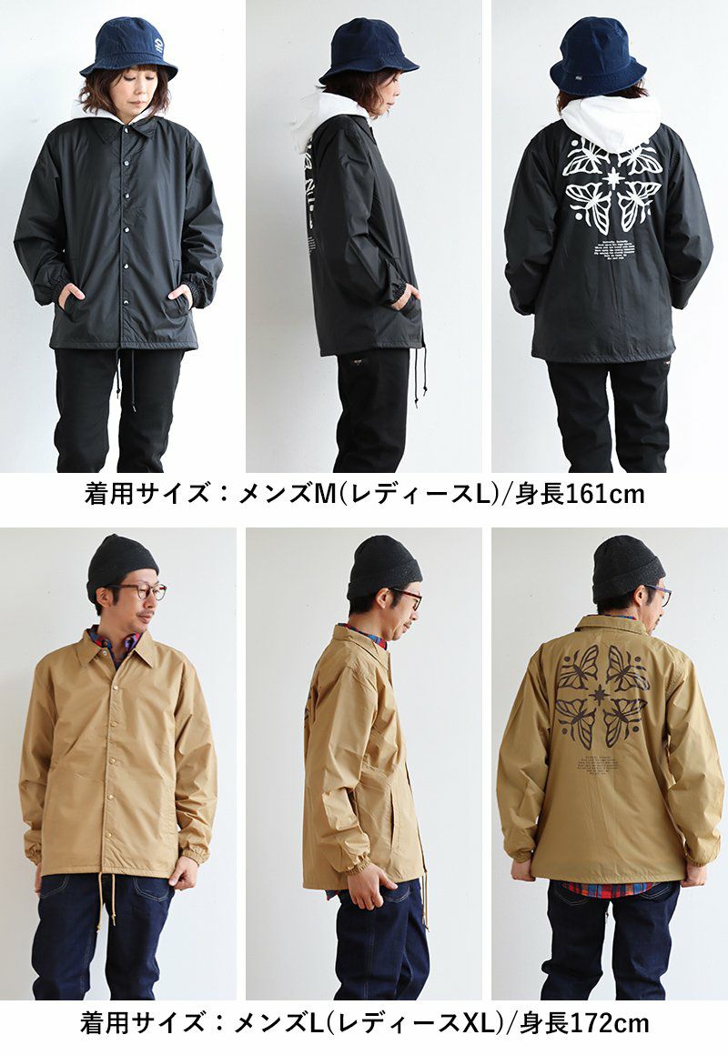 ジャケット コーチジャケット メンズ レディース 薄手 ハリ 丈夫 撥水 ジャケット コーチジャケット メンズ レディース 薄手 ハリ 丈夫 撥水