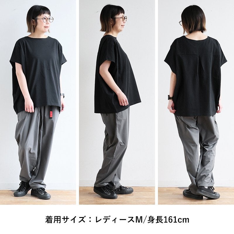 メール便50】 着痩せ ドルマン tシャツ レディース 半袖 しっかり 綿
