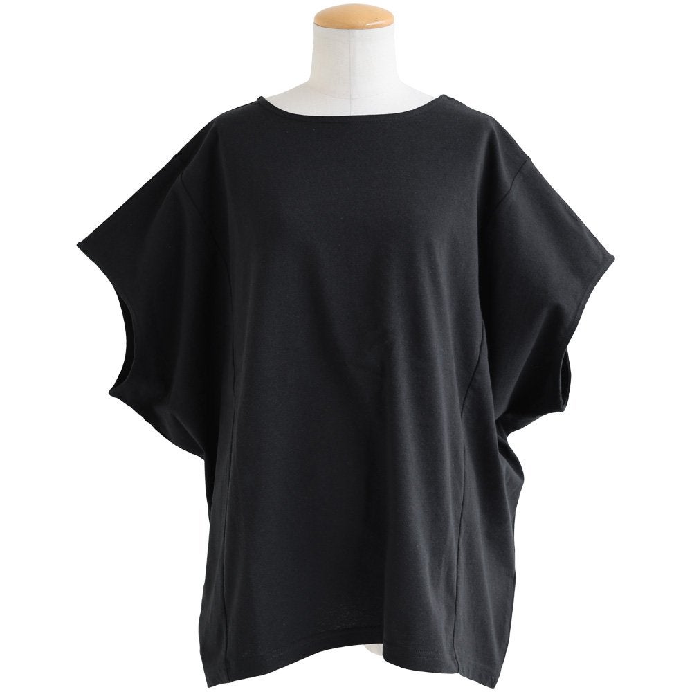 メール便50】 着痩せ ドルマン tシャツ レディース 半袖 しっかり 綿