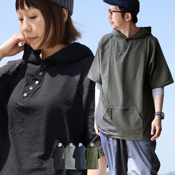 ヤマサdustbox 長袖シャツ パーカー メール便50】 涼しい シャツ パーカー メンズ レディース ロング