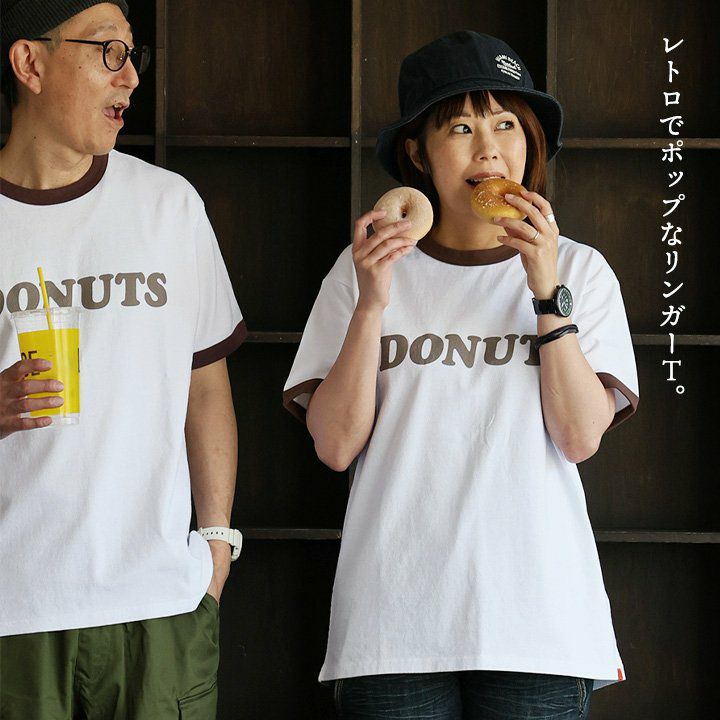 メール便50】 Tシャツ 半袖 リンガーT メンズ レディース クルー