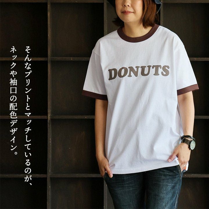 メール便50】 Tシャツ 半袖 リンガーT メンズ レディース クルー