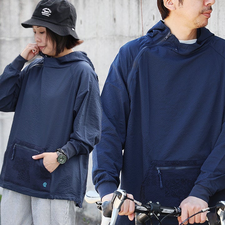 パーカー アノラック メンズ レディース 長袖 涼しい ストレッチ シア