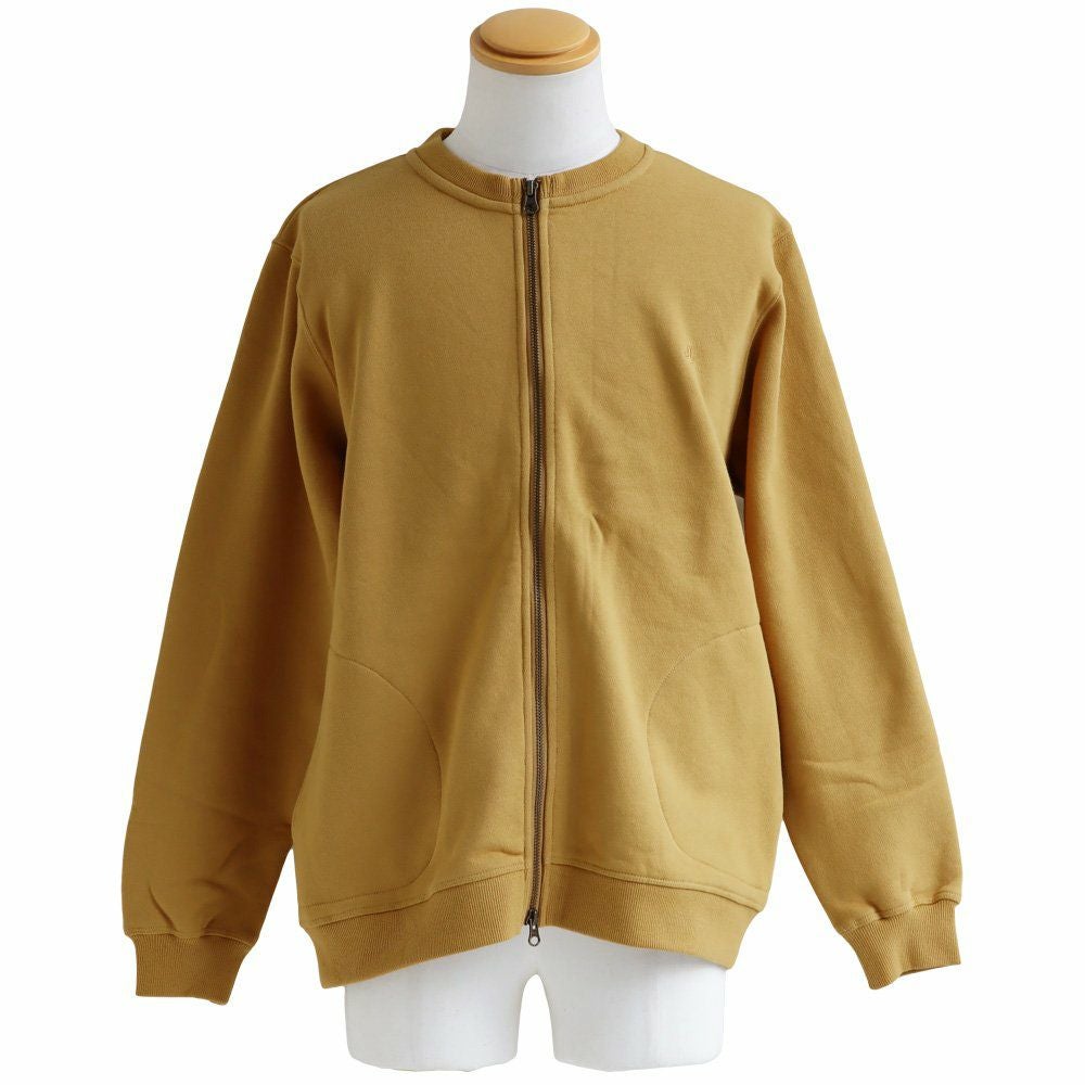 カーディガン スウェット ジップアップ 秋 冬 すっきり 着痩せ