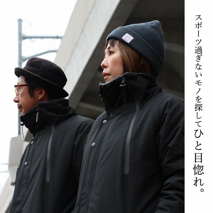 ベンチコート メンズ レディース 暖かい 裏ボア 撥水 防風 軽量 機能