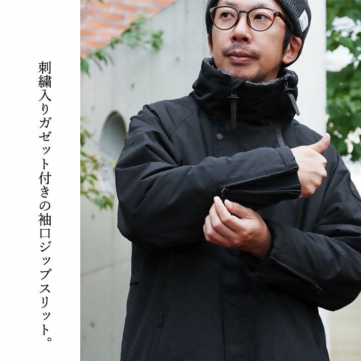 ベンチコート メンズ レディース 暖かい 裏ボア 撥水 防風 軽量 機能