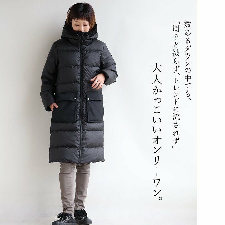 ダウンコート レディース ダウン ミドル丈 撥水 軽い 防風 暖かい