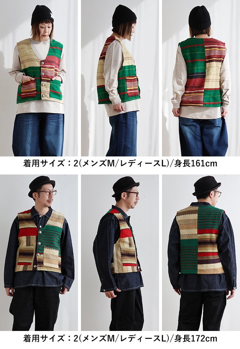 MR.REMAKEMAN ミスターリメイクマン ベスト メンズ レディース Vネック