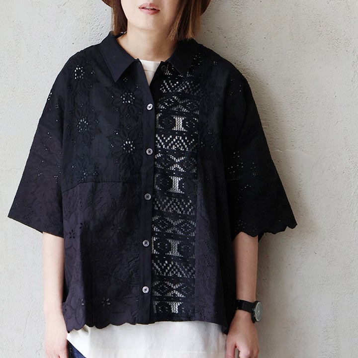 KAKELA&TRANQUIL カケラ＆トランクイル シャツ 5分袖 レディース