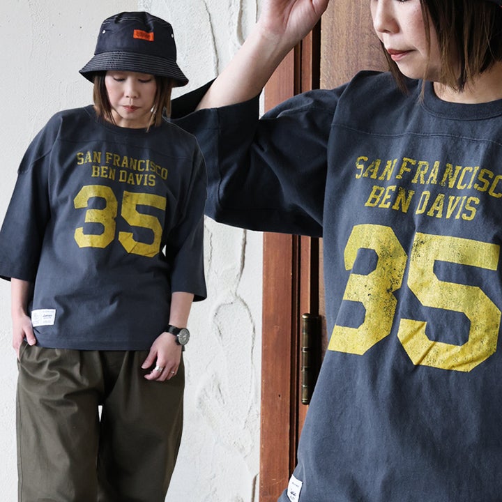 メール便50】 BEN DAVIS ベンデイビス Tシャツ フットボールT メンズ