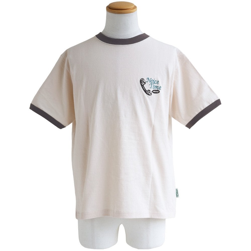 メール便50】 Tシャツ リンガーTシャツ 5分袖 メンズ レディース
