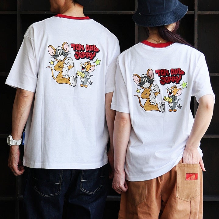 Tシャツ リンガーT 半袖 メンズ レディース クルーネック トム